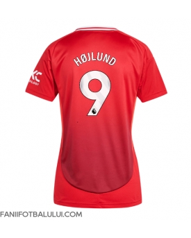 Manchester United Rasmus Hojlund #9 Tricou Fotbal Replică 2024-25 Femei Acasa